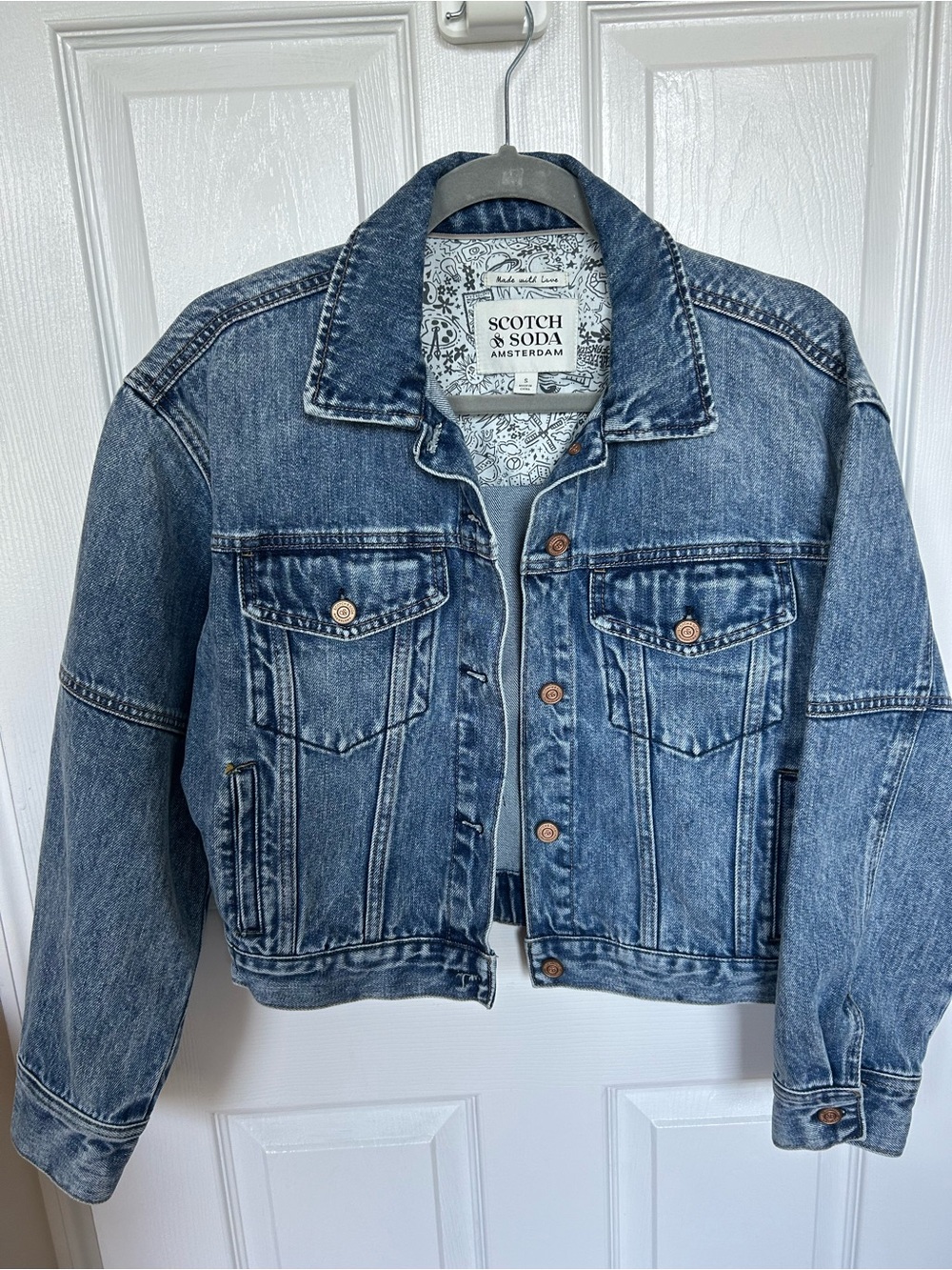Scotch & Soda Denim Bomber Jacket